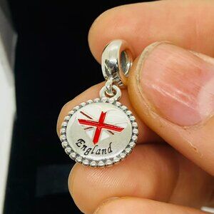 ✨🔥Pandora England Flag Charm S925 Silver with box